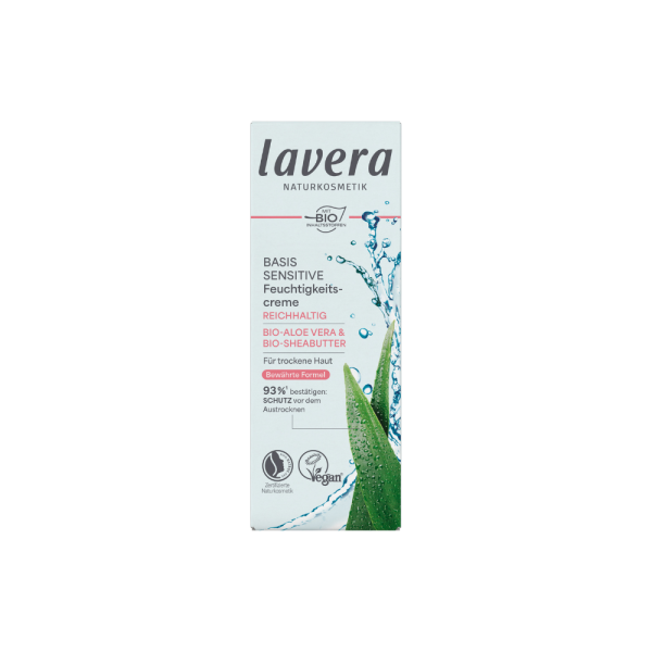 lavera Basis Sensitive Rich Moisturizing Cream  with organic aloe ve