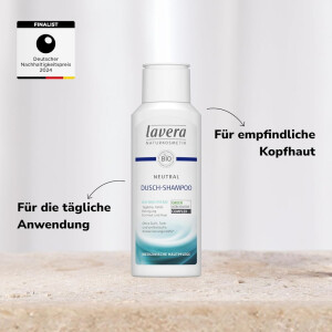 Champú neutro para ducha Lavera 200 ml