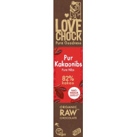 Chocolat Lovechock pur cacao 82 % cacao 40 g