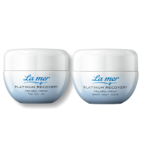 La mer Sparset Platinum Recovery Day Cream 50 ml + Night...