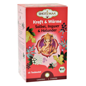 Shoti Maa ayurvedischer Bio Tee Kraft & Wärme 16 x 2 g