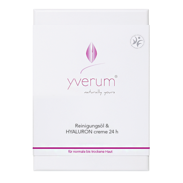Yverum Naturally Yours Reinigungsöl & Hyaluron Creme 24h 2 x 15 ml
