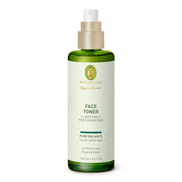 Primavera Organic Skincare Face Toner Clarifying & Pore Minimizing Pure Balance 100 ml