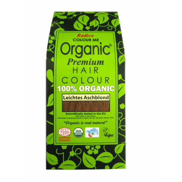 Radico Colour Me Organic Pflanzenhaarfarbe Leichtes Aschblond 100 g