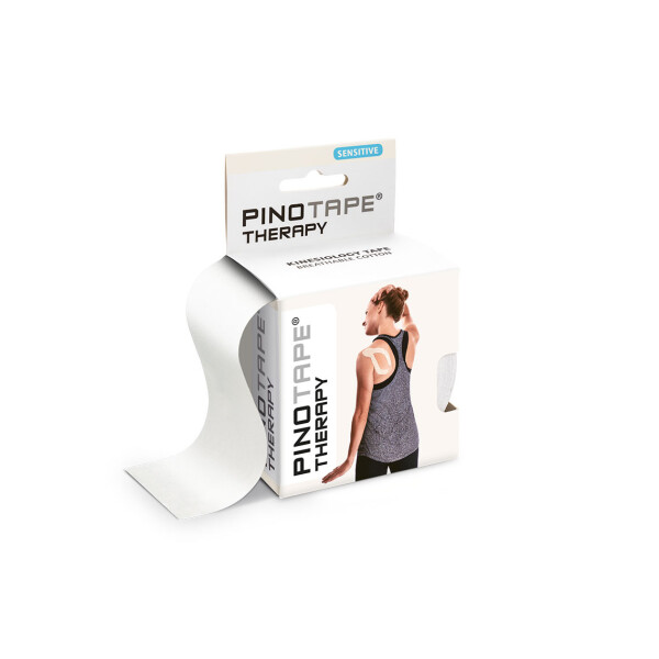Pinotape Therapy Kinesiologie Tape Sensitive Ungefärbt 5 cm x 5 m