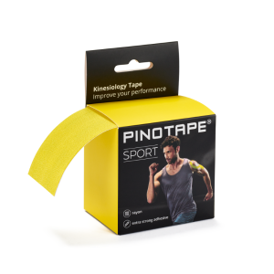 Pinotape Sports Kinesiology Tape Yellow 5 cm x 5 m