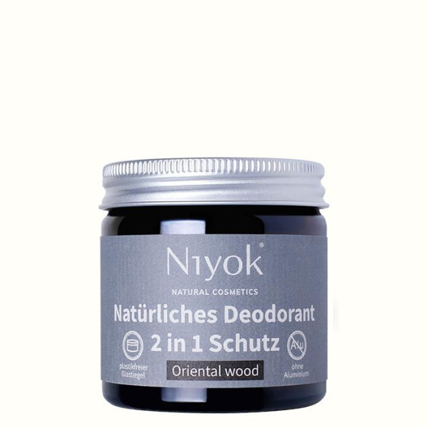 Niyok Natural Cosmetics Deocreme 2 in 1 Oriental Wood 40 ml