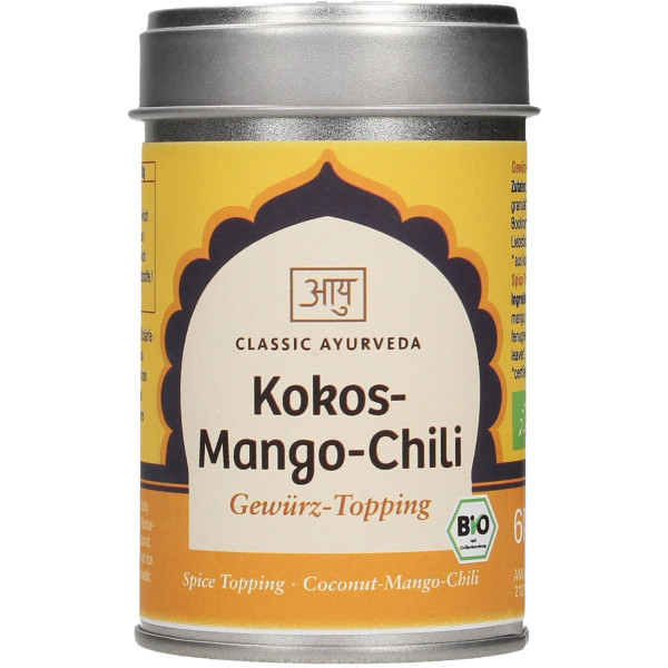 Classic Ayurveda Bio Kokos Mango Chili Gewürz Topping 60 g
