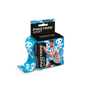 Pinotape Sport Kinesiologie Tape Jolly Roger Blue 5 cm x 5 m