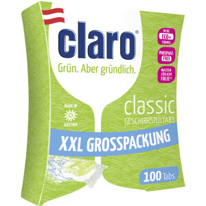 claro Classic ÖKO Geschirrspül-Tabs 100 Stk. á 16 g