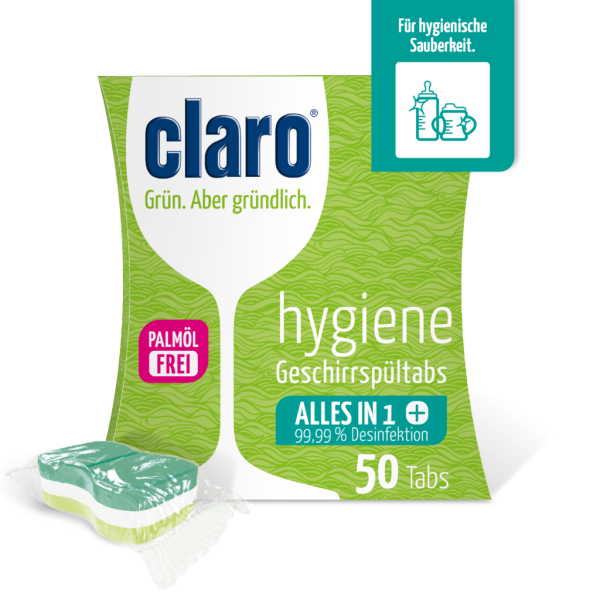 claro Hygiene Geschirrspül-Tabs 50 Stk. à 20 g