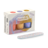 namaki wasserbasiertes Kinder Bio Nagellack Set Sunset mit Nagelfeile