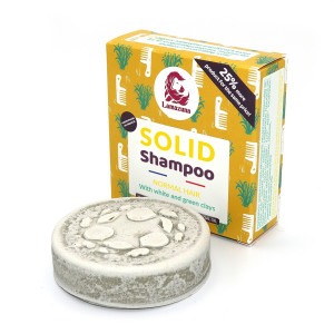 Lamazuna Organic Festes Shampoo mit weisser und...