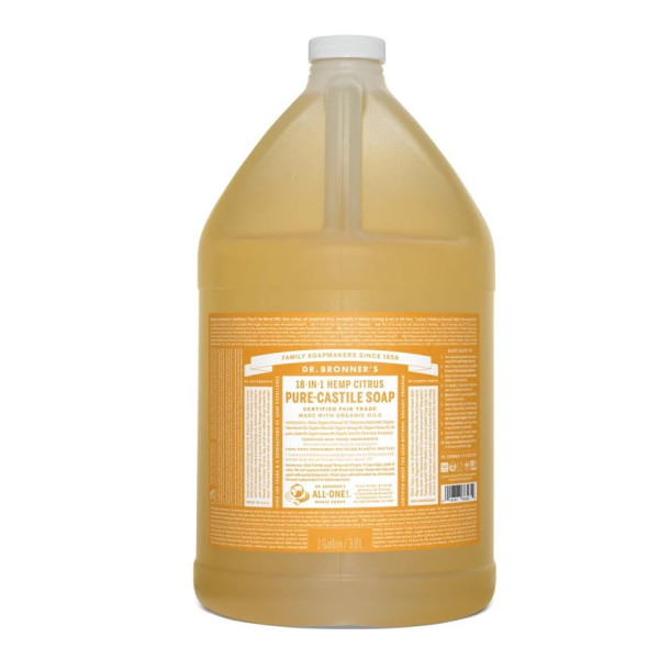 Dr. Bronners 18-in-1 Flüssigseife Zitrus Orange 3,8 Liter