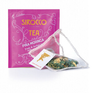 Sirocco Bio Tee Pina Moringa Früchte-Kräuter-Teemischung  20 Sachets je 2